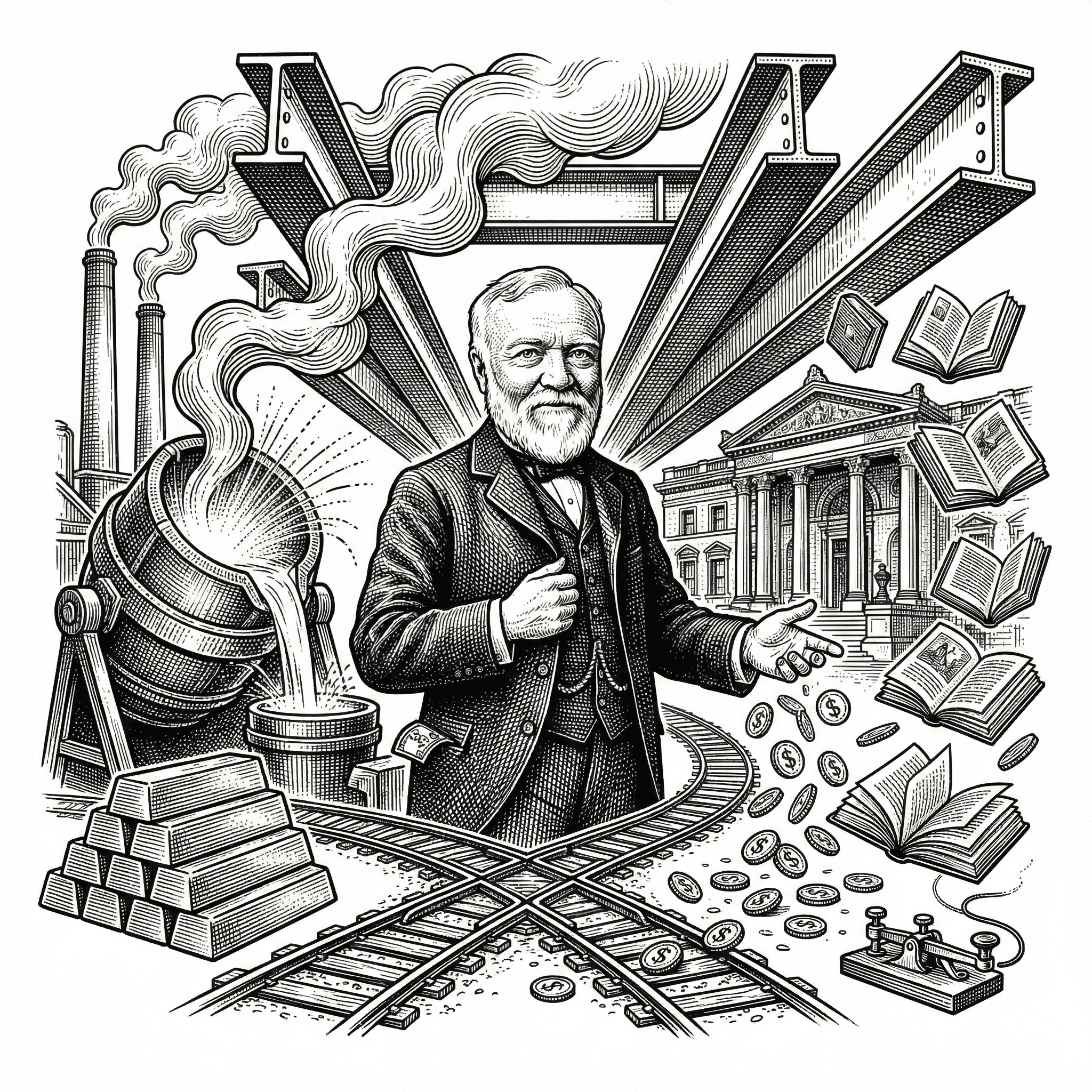 Andrew Carnegie, founder portrait
