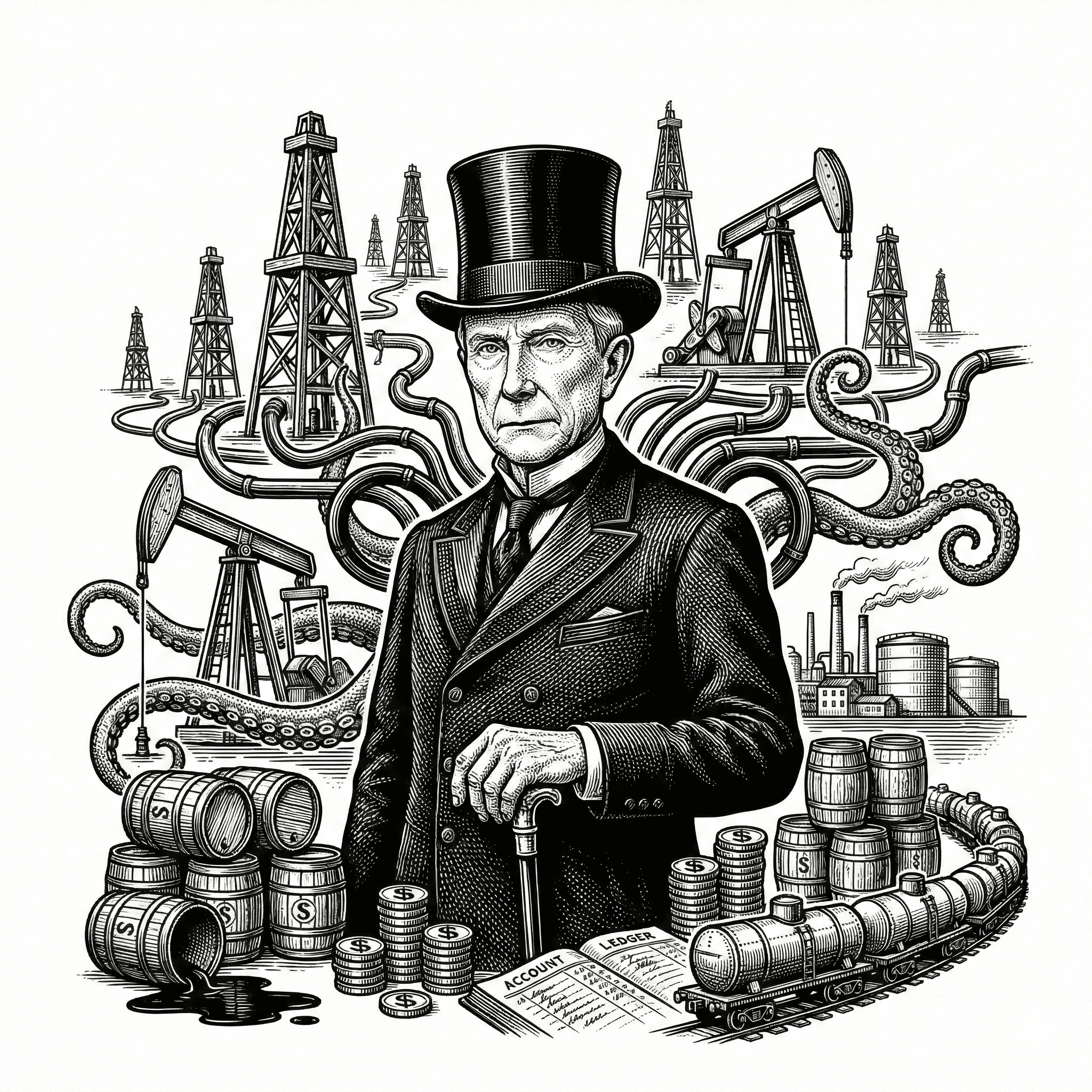 John D. Rockefeller, founder portrait