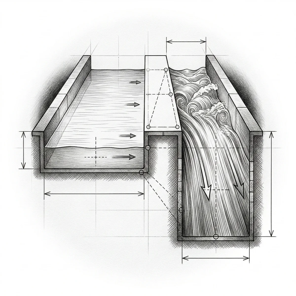 Wide shallow channel versus narrow deep channel