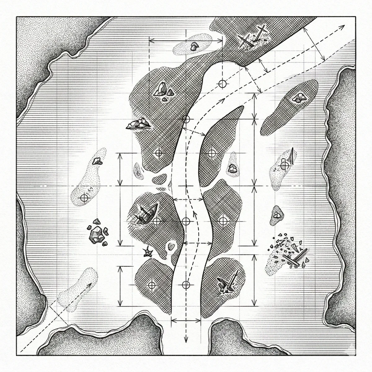 Nautical hazard chart &ndash; The Failure Map